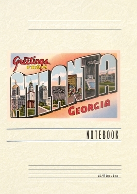 Vintage Lined Notebook Greetings from Atlanta