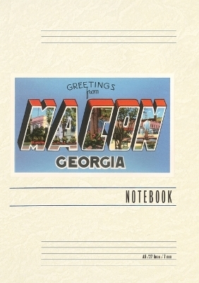 Vintage Lined Notebook Greetings from Macon