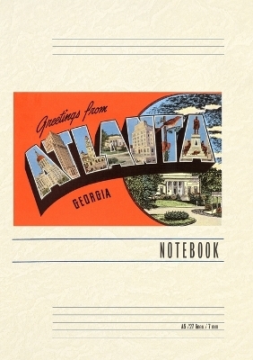 Vintage Lined Notebook Greetings from Atlanta