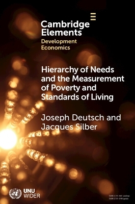 Hierarchy of Needs and the Measurement of Poverty and Standards of Living - Joseph Deutsch, Jacques Silber