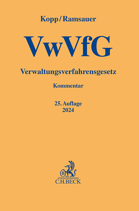 Verwaltungsverfahrensgesetz: VwVfG - 