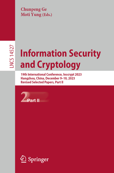 Information Security and Cryptology - 