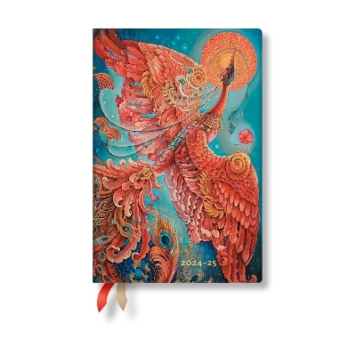 Firebird (Birds of Happiness) Mini 12-month Horizontal Softcover Flexi Dayplanner 2025 (Elastic Band Closure) -  Paperblanks