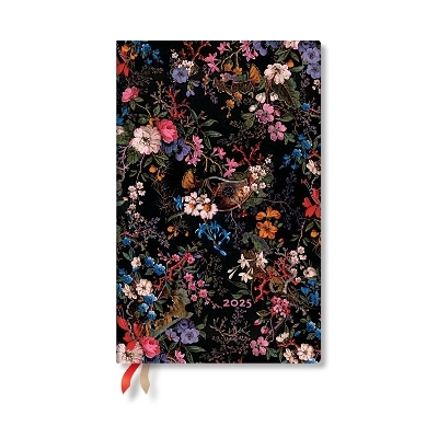 Floralia (William Kilburn) Maxi 12-month Vertical Hardback Dayplanner 2025 (Elastic Band Closure) -  Paperblanks