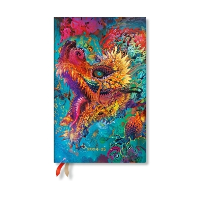 Humming Dragon (Android Jones Collection) Maxi 18-month Vertical Hardback Dayplanner 2025 (Elastic Band Closure) -  Paperblanks