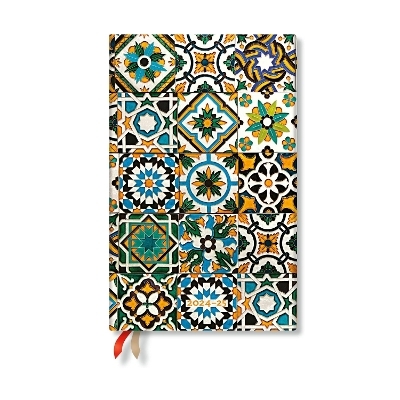 Porto (Portuguese Tiles) Maxi 12-month Horizontal Hardback Dayplanner 2025 (Elastic Band Closure) -  Paperblanks