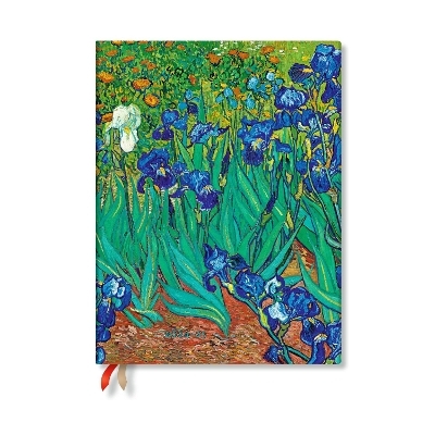 Van Gogh’s Irises Ultra 18-month Vertical Hardback Dayplanner 2025 (Elastic Band Closure) -  Paperblanks