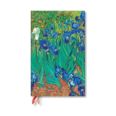 Van Gogh’s Irises Maxi 12-month Horizontal Softcover Flexi Dayplanner 2025 (Elastic Band Closure) -  Paperblanks