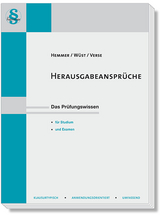 Herausgabeansprüche - Hemmer, Karl-Edmund; Wüst, Achim; Verse, Dirk