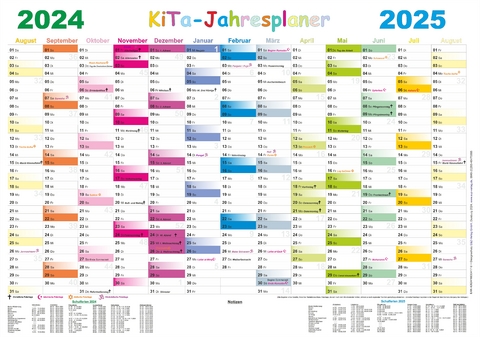 Kita-Jahresplaner 2024/2025 - 