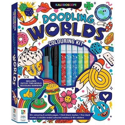 Kaleidoscope Colouring Doodling Worlds - Hinkler Pty Ltd