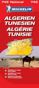 Michelin Karte Algerien, Tunesien. Algerie, Tunisie - 