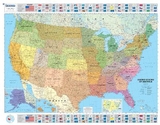 U.S.A Political - Michelin rolled & tubed wall map Paper - Michelin