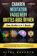 CHAKREN - MEDITATION - VAGUS NERV - DRITTES AUGE ÖFFNEN - Das Große 4 in 1 Buch: Lernen Sie die spannende Welt der Selbstheilung kennen und verspüren Sie mehr Energie, Entspannung, Gesundheit & Glück - Vital Experts