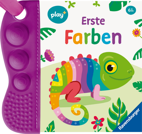 Ravensburger, Play+ flip&pop: Erste Farben (Mein allererstes Beißbuch)