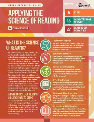 Applying the Science of Reading (Quick Reference Guide) - Mark Weakland