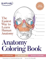 Anatomy Coloring Book with 450+ Realistic Medical Illustrations with Quizzes for Each - McCann, Stephanie; Wise, Eric