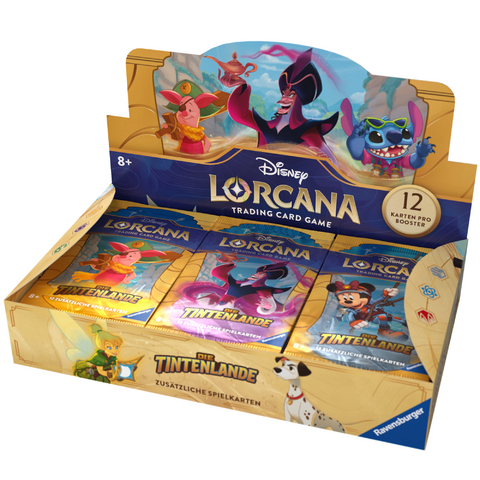 Disney Lorcana Trading Card Game: Die Tintenlande - Booster Display mit 24 Booster Packs (Deutsch)
