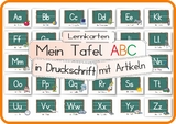 Mein Tafel ABC in Druckschrift mit Artikeln - Helga Momm