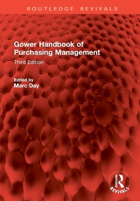 Gower Handbook of Purchasing Management - 