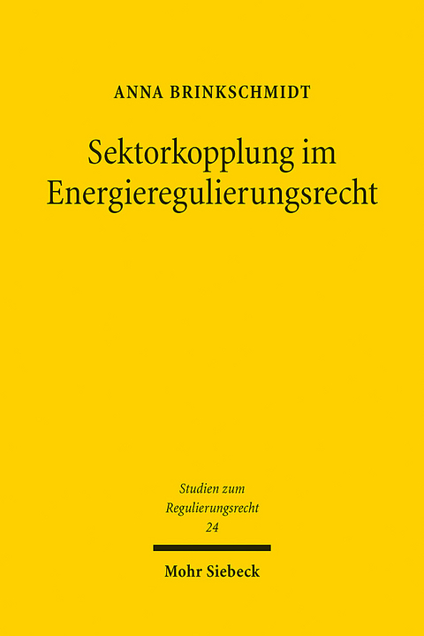 Sektorkopplung im Energieregulierungsrecht - Anna Brinkschmidt