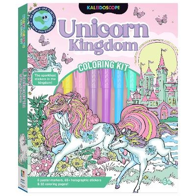 Kaleidoscope Coloring Kit Unicorn Kingdom - Hinkler Pty Ltd