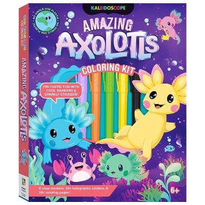 Kaleidoscope Coloring Kit Amazing Axolotls - Hinkler Pty Ltd