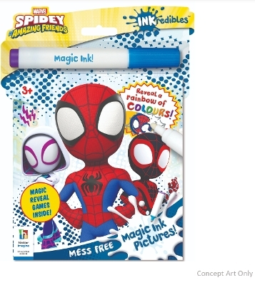 Inkredibles Spidey & His Amazing Friends Magic Ink Pictures - Hinkler Pty Ltd