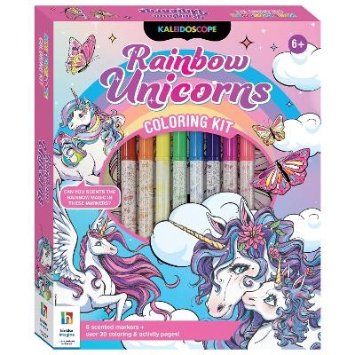 Kaleidoscope Coloring Kit Rainbow Unicorns - Hinkler Pty Ltd