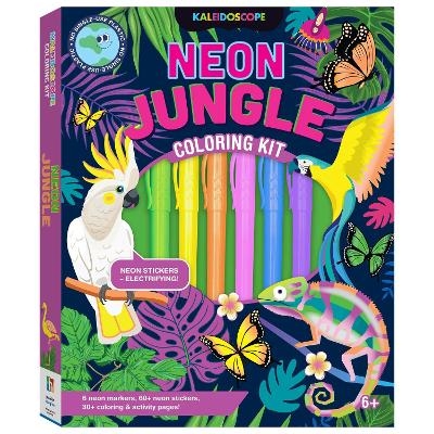 Kaleidoscope Coloring Kit Neon Jungle - Hinkler Pty Ltd