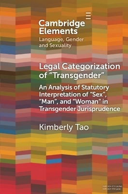 Legal Categorization of 'Transgender' - Kimberly Tao