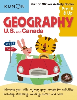 Geography Sticker Activity Book: US and Canada -  Kumon
