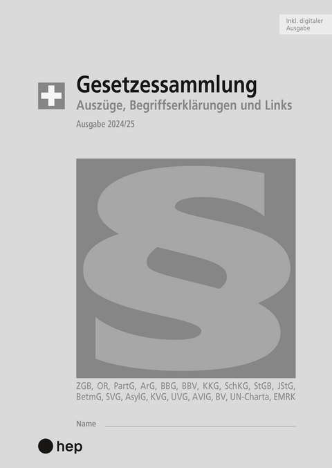Gesetzessammlung 2024/2025 (Ausgabe A5) (Print inkl. E-Book Edubase, Neuauflage 2024) - Hanspeter Maurer, Beat Gurzeler