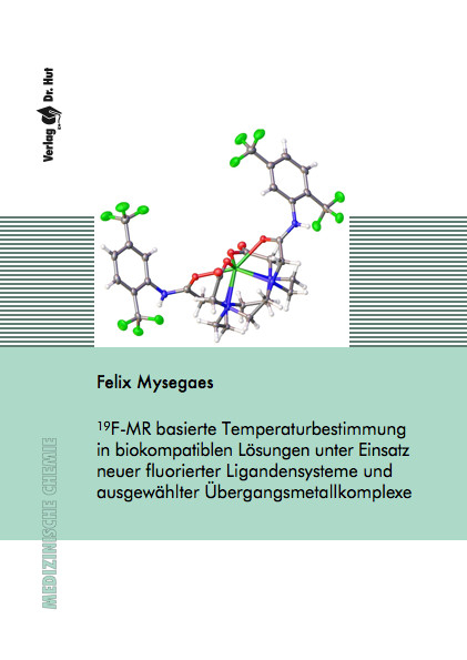 19F-MR basierte Temperaturbestimmung in biokompatiblen Lösungen unter Einsatz neuer fluorierter Ligandensysteme und ausgewählter Übergangsmetallkomplexe - Felix Mysegaes