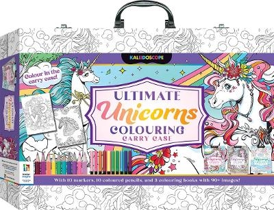 Kaleidoscope Ultimate Colouring Carry Case Unicorns - Hinkler Pty Ltd