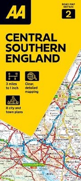 AA Road Map Central Southern England - 