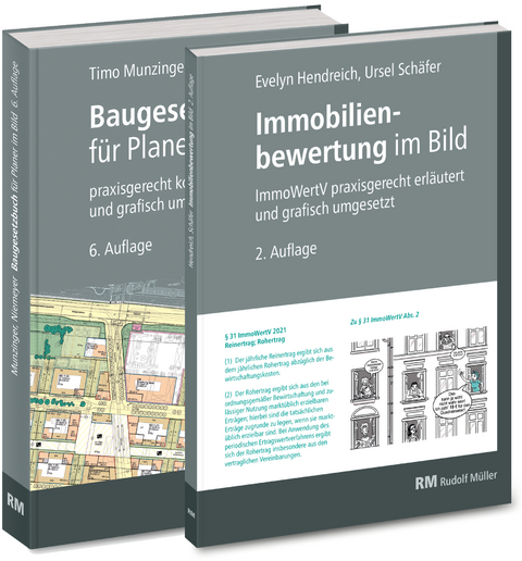 Buchpaket: Baugesetzbuch für Planer im Bild & Immobilienbewertung im Bild - Eva Maria Levold, Evelyn Hendreich, Timo Munzinger, Ursel Schäfer