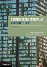 Contemporary Australian Corporate Law - Bottomley, Stephen; Hall, Kath; Spender, Peta; Nosworthy, Beth