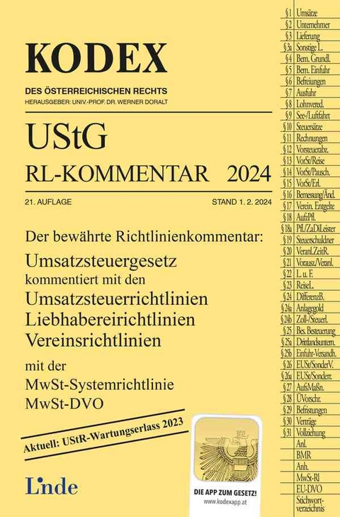 KODEX UStG-Richtlinien-Kommentar 2024 - Robert Pernegger