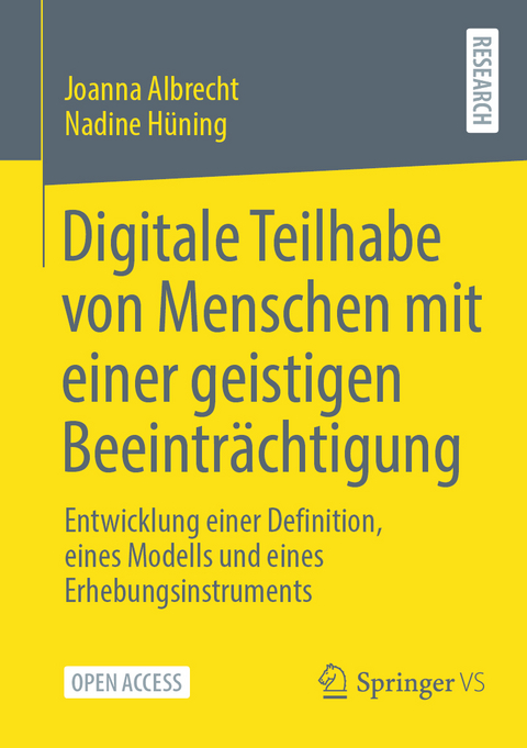 Digitale Teilhabe von Menschen mit einer geistigen Beeinträchtigung - Joanna Albrecht, Nadine Hüning