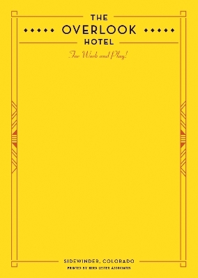 Fictional Hotel Notepads: The Overlook Hotel - Herb Lester Associates