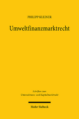 Umweltfinanzmarktrecht - Philipp Kleiner