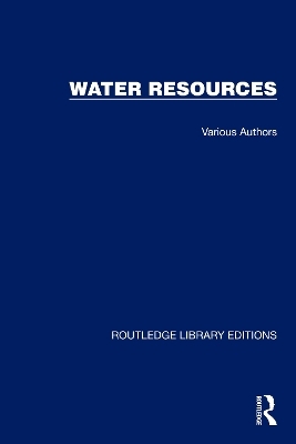 RLE Water Resources - Various authors