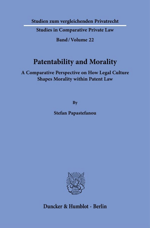 Patentability and Morality. - Stefan Papastefanou