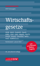 Wirtschaftsgesetze 2024 - 