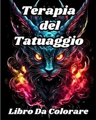 Libro da Colorare Terapia del Tatuaggio - Luna B Helle