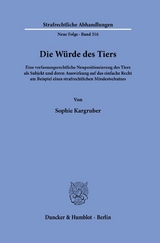 Die Würde des Tiers. - Sophie Kargruber