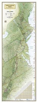 Appalachian Trail Wall Map [laminated] - National Geographic Maps