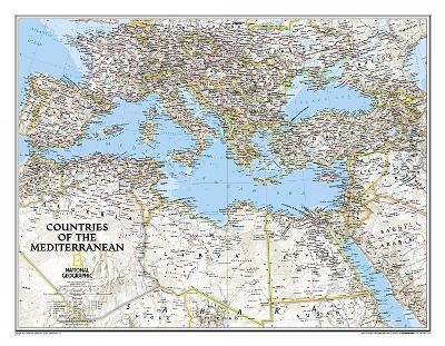 Mediterranean Region Classic, Tubed - National Geographic Maps