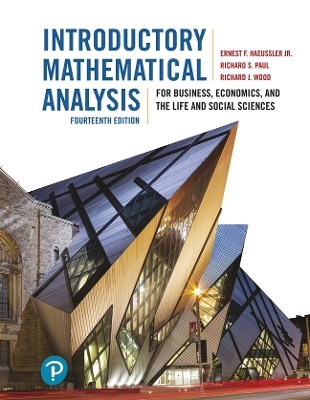 MyLab Math with Pearson eText for Introductory Mathematical Analysis for Business, Economics, and the Life and Social Sciences - Ernest Haeussler, Richard Paul, Richard Wood